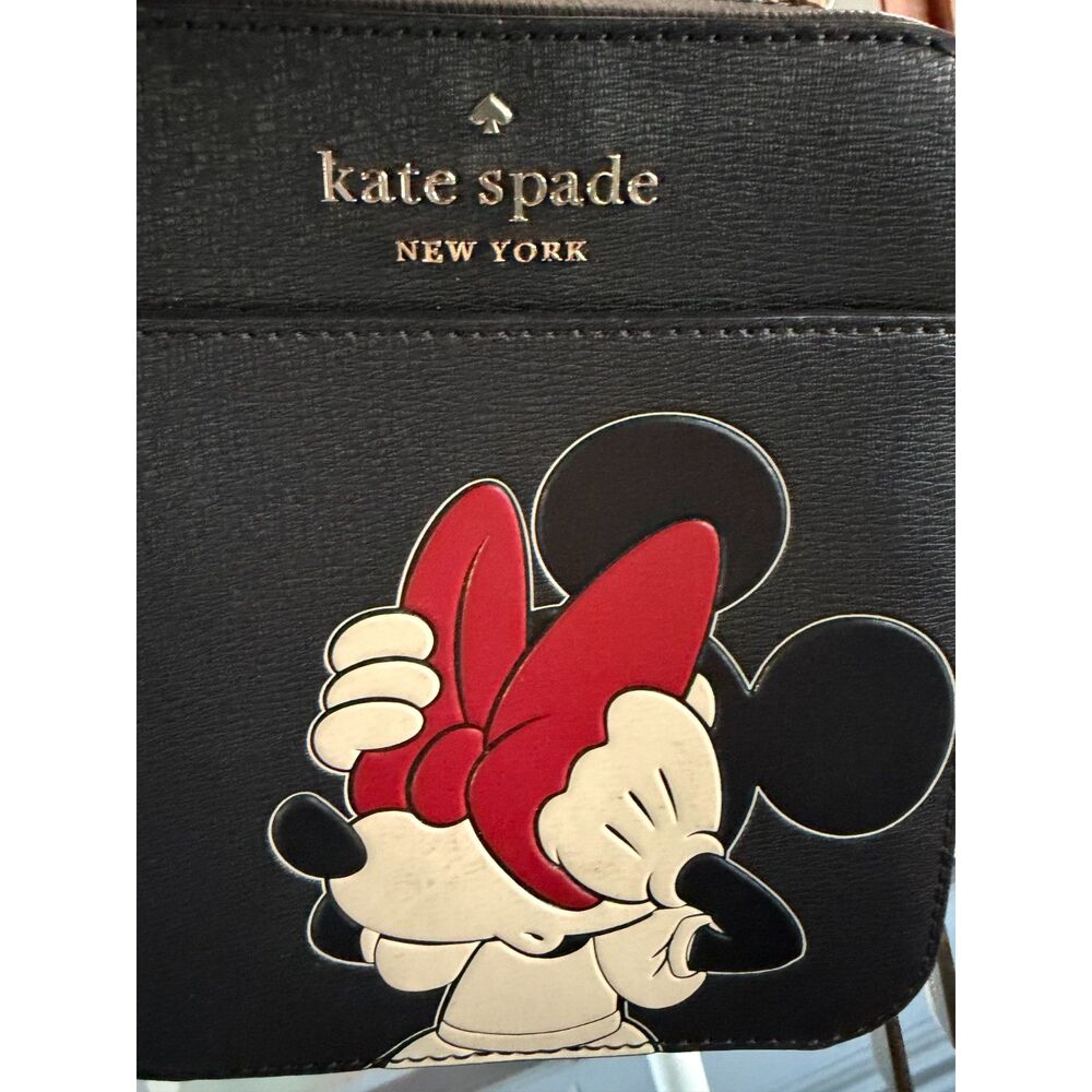 Kate Spade Disney NY Minnie Mouse Daisy Vanity Crossbody Black Mini Bag Rare